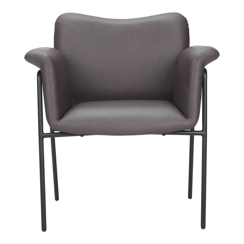  Fauteuil brun en similicuir
