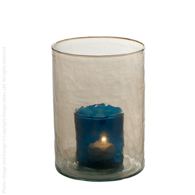 Glass Rippled Votive Holder