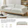 Matlin 91" Modern Boucle Sofa with Solid Wood Base
