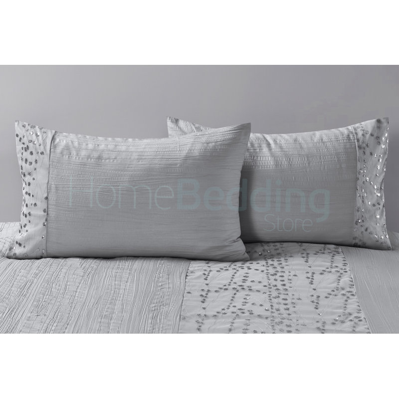 Leyla Duvet Cover, Silver