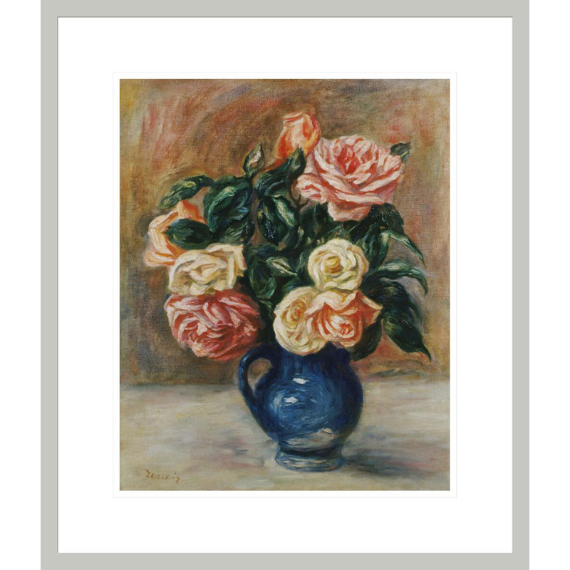«Roses in a Jug», Pierre-Auguste Renoir, impression giclée sur cadre, 20,72 po H x 17,75 po L