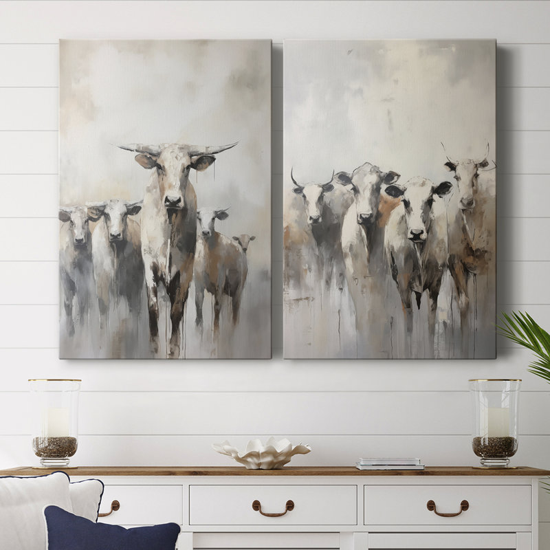 ANIMALS Series CCLxxv - Toile tendue avec châssis de qualité supérieure - Prêt à être accroché