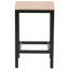 Ensemble de table de salle à manger à hauteur de comptoir 5 pièces Creager, avec table et 4 chaises (brun foncé)-227680961-227680960