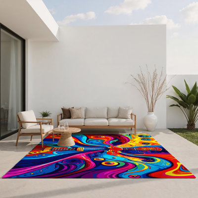 Tapis intérieur et extérieur Shimmer Flux