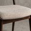 Ensemble de table de salle à manger ovale en bois massif 7 pièces avec chaises rembourrées Rozella