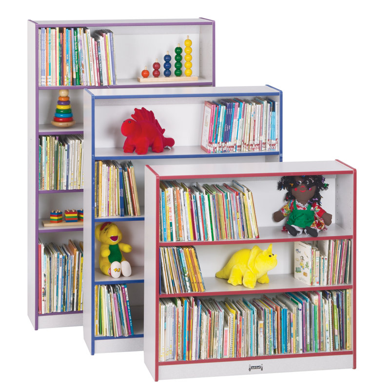 Bibliothèques arc-en-ciel, H 35,5 po x l 36,5 x P 11,5 po, Bleu marine