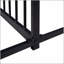 Lits plateforme simples en métal robuste, conception peu encombrante pour les chambres partagées et les chambres d'amis, noir-1523728315