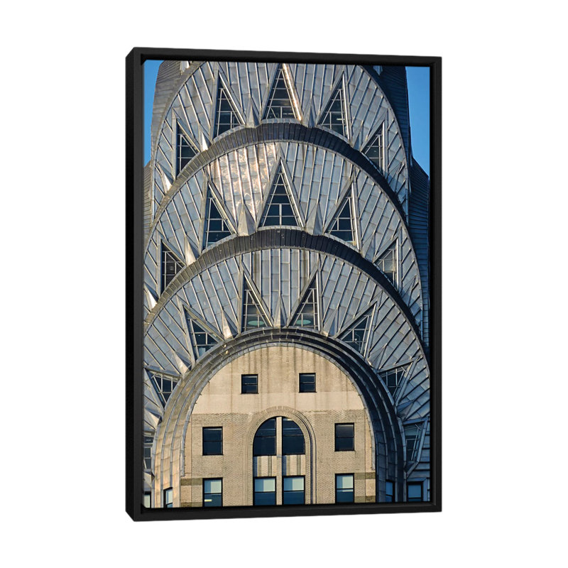 «Chrysler Building», photographie sur toile, H 26 po x l 18 po x P 1,5 po, Toile encadrée noire, Pas de tapis