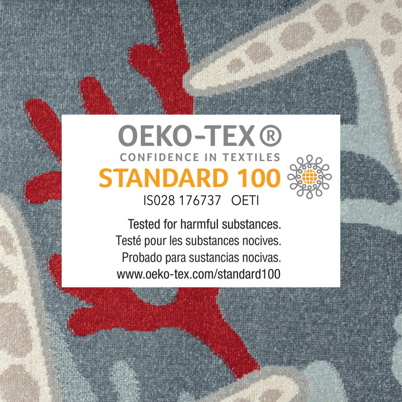 Tapis bleu marine Starfish, Rectangle 7 pi 10 po x 10 pi 2 po