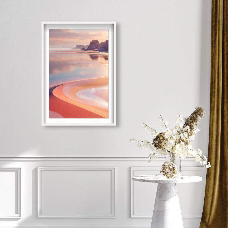 Coastal Dream Print by Oliver Gal, 25.5"H x 37.5"W, White Shadowbox