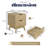 Meadow 2 Drawer Nightstand with Charging Station, Bedside Table with Storage Drawers, Night Stand for Bedroom, End Table or Side Table for Living Room, 15.7" D x 18.9" W x 23.6" H