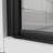 30"X 72" Black Finish Pivot Shower Door, 1/4 Inch  6Mm  Tempered Clear Glass, Reversible Installation, Flexible Bi - Folding Hinges, Water Sealing Design Heavy Duty Zinc Alloy Handle Glass Adjustable