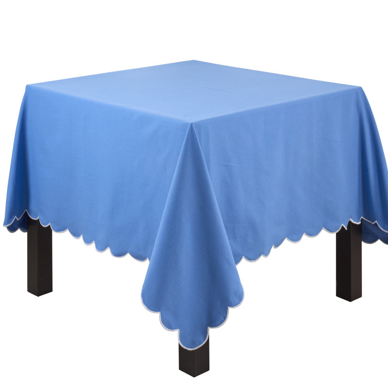 Nappe Scalloped Edge, Bleu