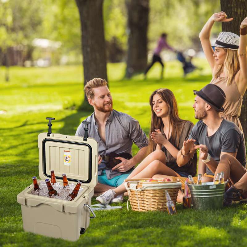 Pembrooke Sol 27 Outdoor 15L Ice Chest, Coffee Brown