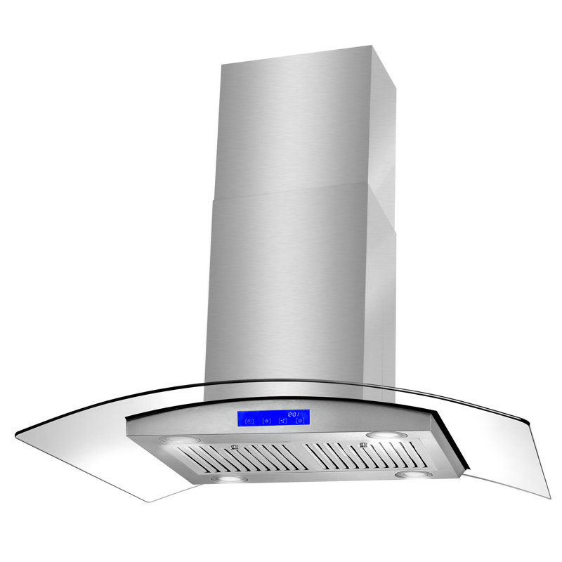 Hotte de cuisinière sans conduit Cosmo Lumin de 36 po, commandes tactiles, éclairage DEL, filtres permanents, acier inoxydable, 668ICS Series