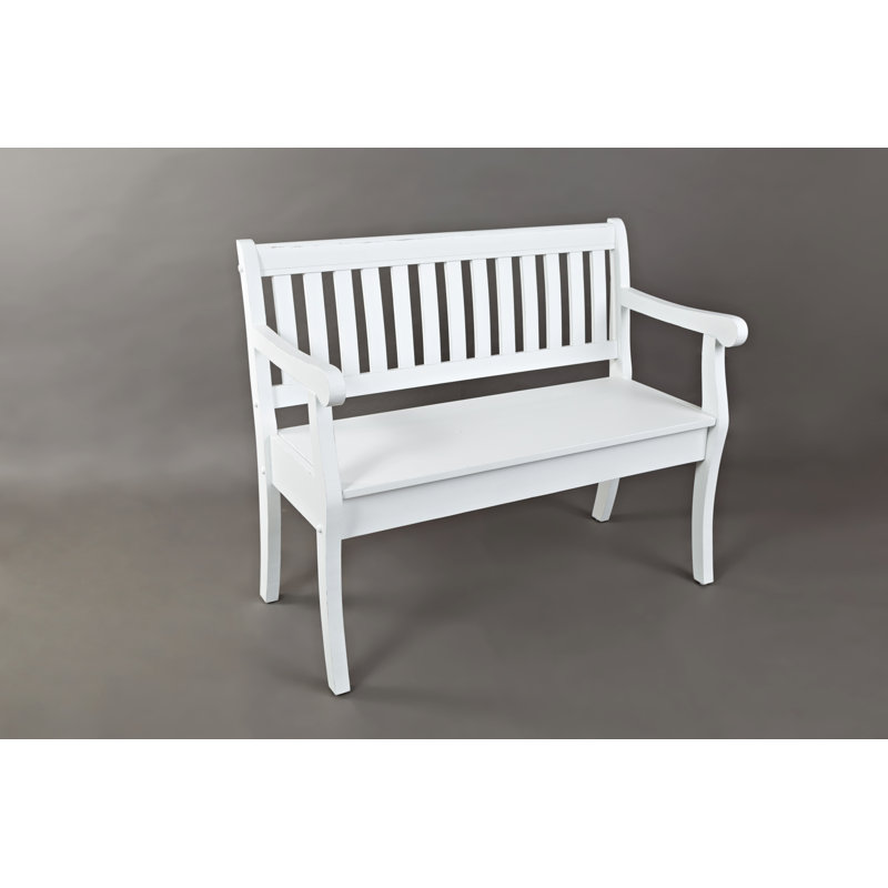 Banc de rangement Castile, Blanc patiné