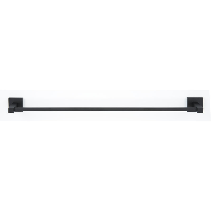 Towel Bar, Matte Black, 2" H x 25.875" L x 2.25" D