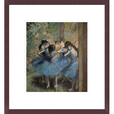 «Dancers in Blue» par Edgar Degas, impression giclée encadrée