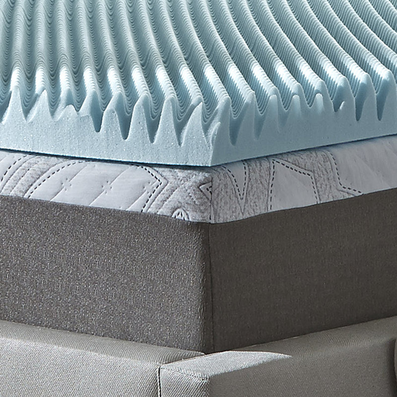 4" Reversible Gel Memory Foam Mattress Topper - Sleep by Wayfair™, King, 4"