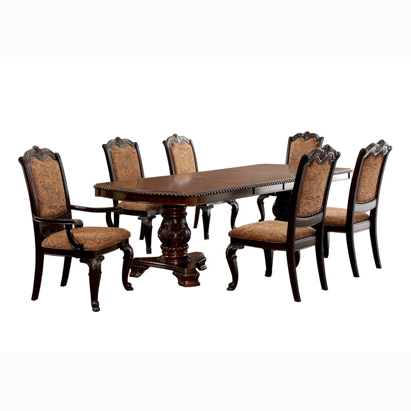 Palmyra 7-Piece Dining Table Set, 7 Pieces: Table, 6 Chairs