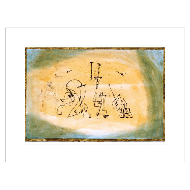 «Abstract Trio» par Paul Klee, impression giclée sur cadre, H 16,61 po x l 21,75 po