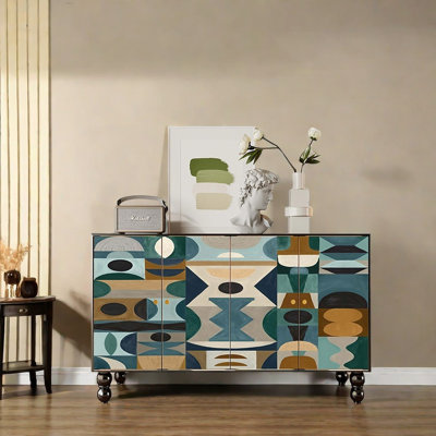 French Vintage Solid Wood Sideboard