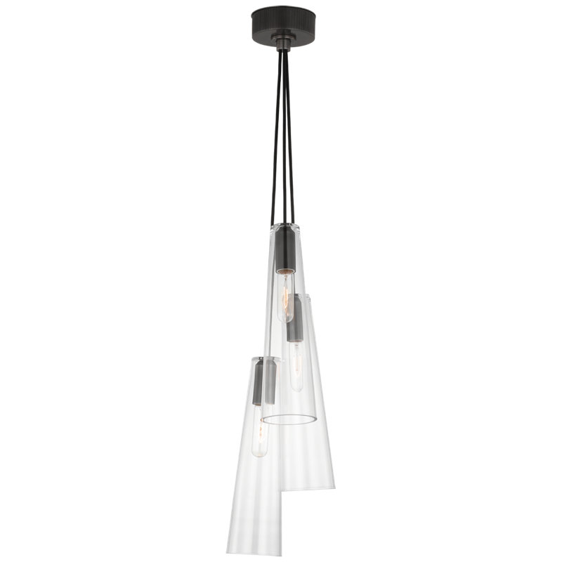 Osvaldo 3 - Light Pendant by Ray Booth, Bronze