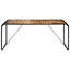 Whipe Solid Wood Top Metal Base Dining Table-853632882