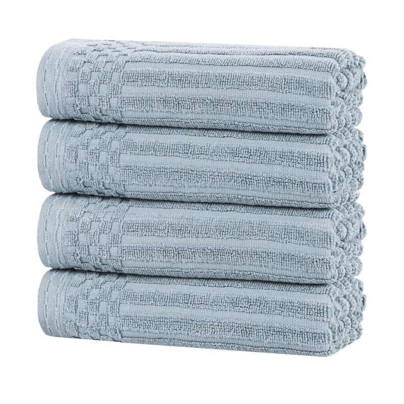 Ensemble de serviettes en coton Kleiman, Bleu ardoise