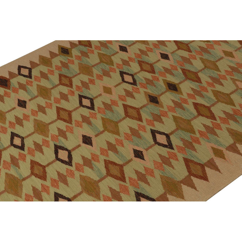 Scandinavian Wool Geometric Area Rug, Rectangle 12' x 18'
