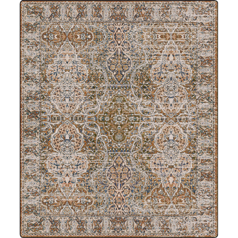 Mirtha Premium EnduraStran Nylon Distressed Rug, Rectangle 10'9" x 13'2"