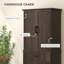 Armoire de rangement de style moderne, armoire de cuisine à DEL, avec tablettes de porte