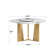 Round Sintered Stone Dining Table With Rotating Tray