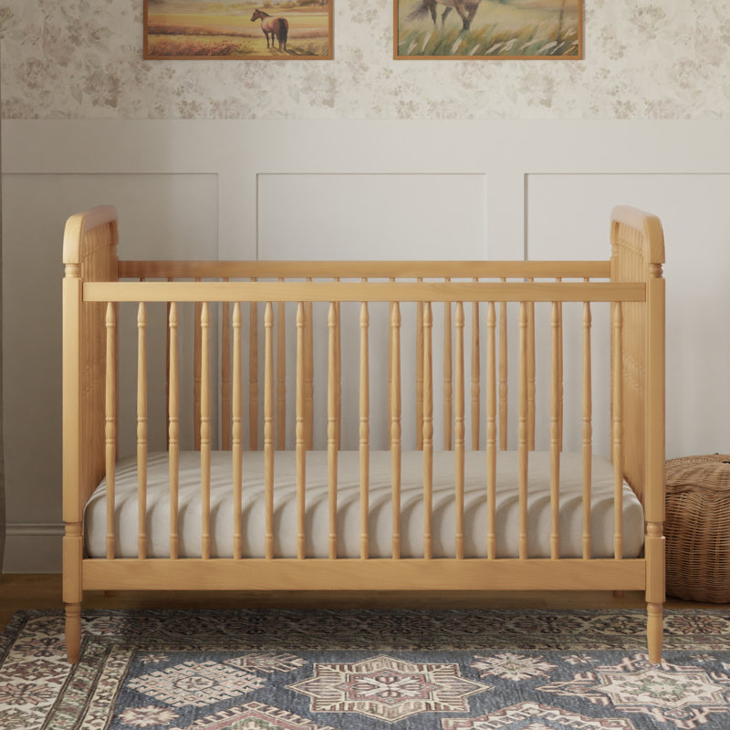 Liberty 3-in-1 Convertible Spindle Crib, Honey