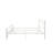 Full Size Bed Frame, White Metal, Unique Flower Structure, Noise - Assembly, Easy To Put Together, No Box Spring Metal Frame With Finish, Design, Quiet And Stable, Needed-13581603