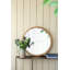 Wood Round Mirror, Farmhouse Decor Style Circle-1824627574