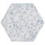 Terrazzo 9" Hexagon Matte Terrazzo Look Porcelain Tile-7082772