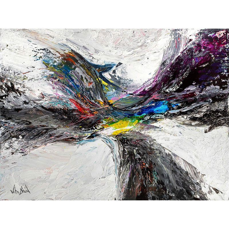 Rise On Giclee Canvas Hand Embellished Art, 30" H x 40" W x 1.5" D, Unframed