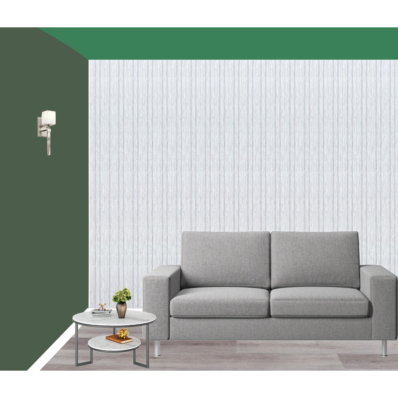 Panneaux muraux 6,5 po x 94,5 po (paquet de 10), Blanc brossé