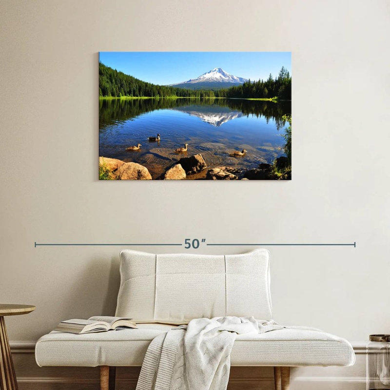 Alvord Trillium Lake Ducks, 24" H x 36" W