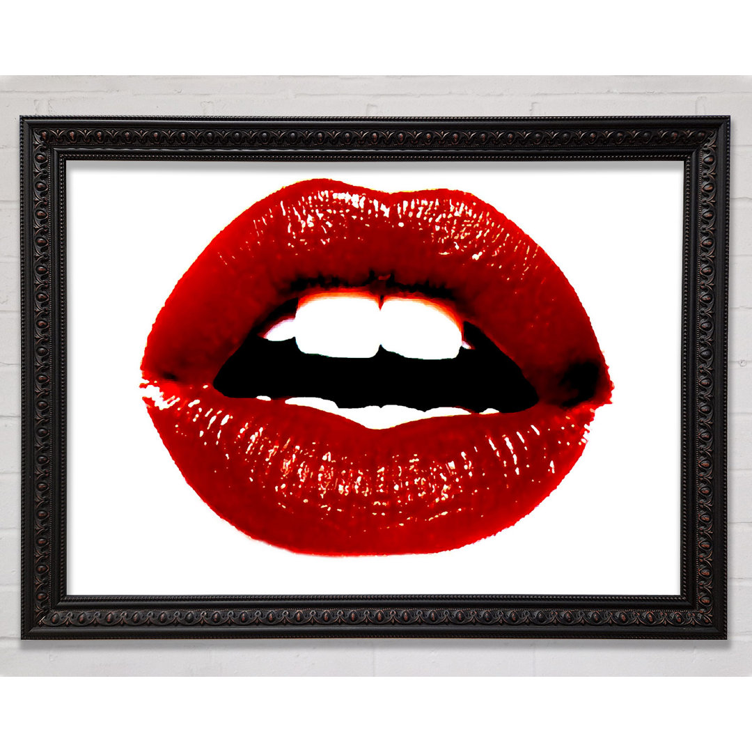 Red Hot Lips - Einzelne Bilderrahmen Kunstdrucke