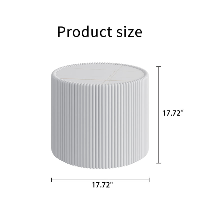 Table de bout cylindrique