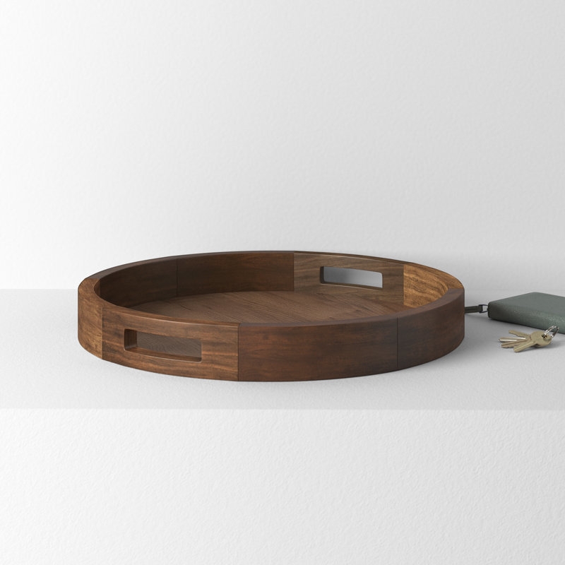 Parkside Wood Tray, Natural Rustic
