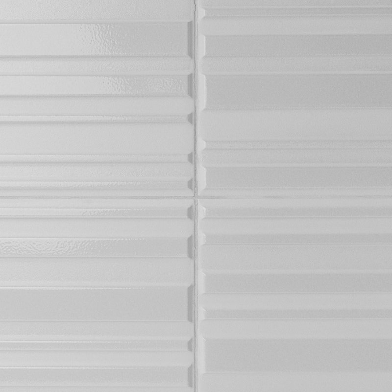 Sydney 8x16 3D Mixed Finish Ceramic Tile, Silver