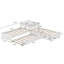 Lit plateforme simple avec rangement en L-244197805