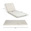 Ensemble de chaise longue en bois massif d'acacia avec coussin de salon-118504338