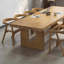 Table de conférence 110,24 "en bois massif minimaliste moderne au fini naturel-669644878