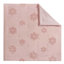 Couette réversible en chenille rose à motifs floraux pour lit double/queen - Chenille, rembourrage, lavable à la machine, revers à pois.