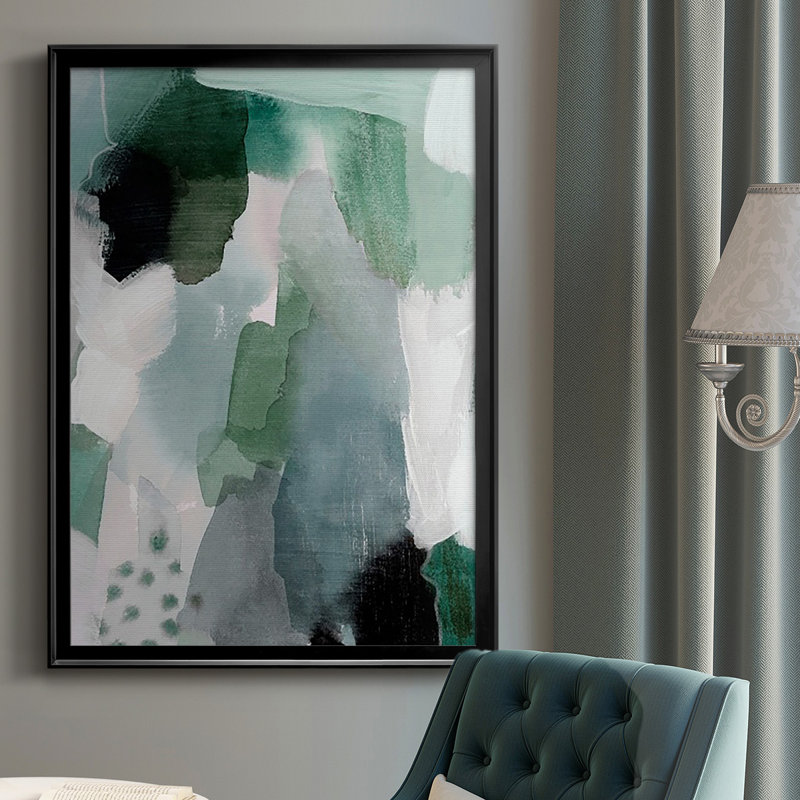 Turquoise Waters I, reproduction encadrée de qualité supérieure - prête à être accrochée, H 42,5 po x l 30,5 po x P 1 po