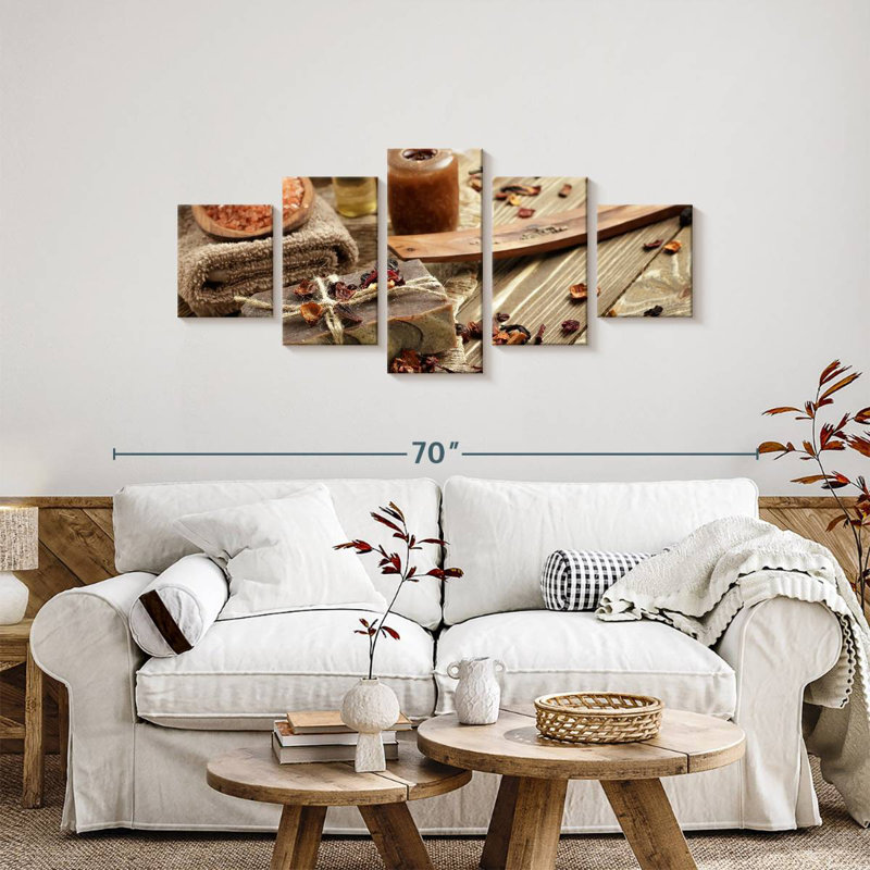 Asian Spa, 24" H x 55" W